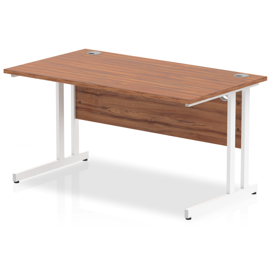 Rayleigh Cantilever 800mm Deep Straight Office Desk